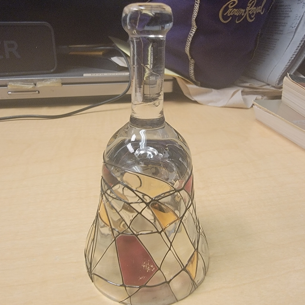 Stained glass candle snuffer